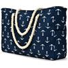 oscaurt Borsa da spiaggia grande borsa da spiaggia XXL famiglia viaggio borsa shopping borsa da donna borsa da nuoto borsa da bagno con cerniera a tracolla