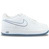 Nike Air Force 1 GS, Sneaker, White/White/Work Blue/Metallic, 38 EU