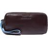 PIQUADRO - Pochette 3 Scomparti in Pelle - Uomo - Mogano | Manico rimovibile, Tasche interne, Portadocumenti, Ufficio e trasferte, Uso quotidiano