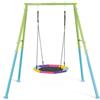 Intex 44111 - Altalena con Dondolo Nido Ottagonale, Acciaio, Verde e Azzurro, 201x235x200 cm