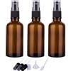 FIGHTYU 1 pz 5 ml-100 ml Bottiglia di profumo in vetro ambrato Spruzzatore Atomizzare Bottiglia Bottiglie riutilizzabili da viaggio Contenitori di olio essenziale