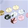 NONE 20/50/100 pezzi etichetta acrilica personalizzata nome di matrimonio personalizzato specchio per battesimo bambino argento oro inciso etichetta decorazione regalo