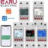 EARU Contatore di Energia Intelligente WiFi Tuya EARU, Monitor kWh, Protezione da Sovratensione e Sottotensione, Protezione da Perdite a Terra, Interruttore con Relè Temporizzato