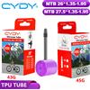 CYDY Camera d'aria CYDY in TPU da 43g per MTB 26/27.5, misure 26/27.5x1.35, 1.4, 1.5, 1.75, 1.85, 1.95 pollici, per pneumatici da mountain bike 26/27.5