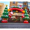 YBZCHLM Arco gonfiabile gigante all'aperto dell'albero di natale dell'arco di promozione di natale dell'arco gonfiabile di babbo natale per la decorazione