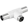 NIMO Adattatore TV 9,5 mm 1 femmina a 2 maschi
