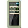 Cecotec Cantinetta per Vino Cecotec 18 Bottiglie Retro Bolero Grandsommelier Origin 18 Hit Verde. Finitura in Verde con Controllo LED, Temp. 5-20ºC