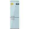 Cecotec 300L Retro Combi Frigorifero Bolero CoolMarket Combi Origin 300 Blu E, Classe E, Luce Interna, Contenitore per Verdure