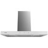 Cecotec Cappa Aspirante Cecotec 90 cm Tipo T Bolero Flux TT 905500 Vetro Bianco A++. 70W, Frontale in Vetro Bianco, Basso Consumo