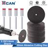 XCAN 11-102 pezzi Disco abrasivo da taglio 32mm con mandrini Mola per metallo Lama per sega per accessori Dremel Utensile rotante