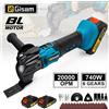 Gisam Gisha 20000OPM Cordless Quick Release Oscillante Strumento Multifunzione Trimmer Strumento di Potere Anti-Vibrazione per makita 18V Batteria Spille
