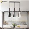 SUNMEIYI Stile nordico semplice e moderno testa singola tre teste casa in bianco e nero grigio ristorante lampada camera da letto lampada bar piccolo lampadario