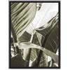 NONE Foglio con cornice nera DETTAGLI DI FOGLIE DI BANANA II 21x30 cm, Poster stampato su carta premium da 180gr, montato su cornice in legno MDF con finitura nera., Botanica - Natura - Piante