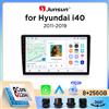 Junsun Autoradio Junsun Wireless CarPlay Android Auto per Hyundai i40 (VF) 2011-2019 con ventola di raffreddamento integrata, navigatore GPS Android, lettore multimediale, WiFi, DSP, RDS, BT, SWC, schermo
