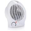 Kynley Riscaldatore elettrico da 2000 W, riscaldatore per bagno, cucina e stanza, ideale per superfici fino a 20-25 m², 3 velocità e termostato regolabile