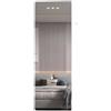 NONE Set 2 specchi adesivi flessibili rettangolari 20×60 cm, rotondi 30×30 cm o quadrati 30×40 cm - ultrapiatti, sicuri, senza fori. Specchio in acrilico resistente a urti, ideale per camera, bagno,