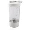NONE Vaso miscelatore elettrico 2,2 W - 400 ml con motore potente 7000 giri/min e bacchetta agitatore - Ricarica USB-C, privo di BPA - Ideale per frullati proteici, caffè, matcha, tisane e bevande cremose