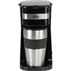 JOCCA Caffettiera a goccia singola Jocca con tazza termica 420 ml, filtro riutilizzabile, spegnimento automatico, interruttore ON/OFF luminoso e thermos in acciaio. Ideale per caffè veloce. 750W