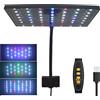 TUNFAN USB Acquario LED Luce Spettro Completo Pianta Acquatica Coltiva La Lampada Serbatoio di Pesce Luminosità Regolabile Dimmerabile Temporizzato 360 ° luce girevole