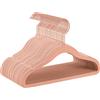 SONGMICS Set di 30 grucce per bambini con ganci rotanti a 360° ° , Colore oro rosa, grucce in velluto antiscivolo per armadio, camera da letto, rosa pastello