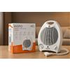 NONE Ciao LED CT2501 Stufa Elettrica Portatile, 1000/2000W, Sicurezza contro il Surriscaldamento e il Ribaltamento, Ideale per Casa e Ufficio