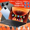 Tablet Android PRO6 2026 Nuovo 5G 10Core 16GB+1TB 12000mAh per Gaming e Ufficio, Dual SIM, Doppia Fotocamera, WIFI, Bluetooth, 4G