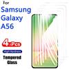 NONE 4-1PCS Proteggi Schermo Per Galaxy A56 5G Samsung Vetro Temperato Cristallo 9H HD Alto Alluminio Anti Scratch Custodia Amichevole 6.7"