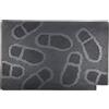 cofan Zerbino in gomma Impronte 40x60 cm | 100% Antiscivolo | Esterno