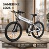 SAMEBIKE Bicicletta Elettrica SAMEBIKE con Motore 900W, Batteria al Litio 48V14AH, E-bike Pieghevole con Freno Idraulico, Pneumatici da 26 Pollici per Adulti, Bici Elettrica da Neve