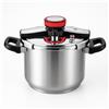 NONE Pentola a pressione Royal Swiss in acciaio inox 3L-10L | induzione | cottura rapida | alta sicurezza