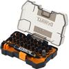 DEWALT DT70900T-QZ - Set McLaren Edition da 32 pezzi: 30 inserti FLEXTORQ da 25 mm con supporto magnetico per inserti a impatto e adattatore da 1/4"