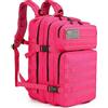 NONE Zaino Tattico Militare Generica 50L FUCHSIA PINK con 2 Patch in Velcro
