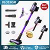 Blossom Aspirapolvere a bastone Blossom DSV112A con 180° di rotazione ° Aspirapolvere Pieghevole con Aspirazione 55KPa, Rullo Anti-Groviglio, Schermo Touch Intelligente, 3 Modalità per Casa