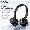 HOCO W71 Cuffie Bluetooth Pieghevoli Over-Ear, Auricolari Wireless Portatili per Sport con Microfono per iPhone Huawei Xiaomi, Nero
