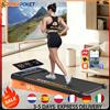 ramypoket Tapis roulant pieghevole inclinabile 9%, silenzioso 2.5HP, 1-8km/h, APP/LED, carico massimo 130kg, tapis roulant da ufficio