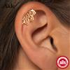 AIDE Orecchino Piercing in Argento Sterling 925 Lucido a Forma di Corona di Fiore di Loto Cavo con Filettatura Interna per Donna, Stile INS Delicato e Lussuoso