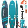 SKATINGER Jade 10'6'' Tavola SUP, 320x81x15 cm, modello all-round, set completo con pagaia, pompa, zaino, leash, pinna e accessori