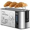 NONE Tostapane IKICH 2 Slot 1250-1500W | 6 Livelli di Tostatura | Funzioni di annullamento, riscaldamento e scongelamento