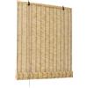 Kynley Tenda a rullo effetto bambù, versione roll-up Reed, tende oscuranti traspiranti per finestre, adatta per interni ed esterni, varietà di misurazioni