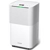 NONE HUMILABS OL12-BD031A Deumidificatore Portatile 12L/G, 36dB a Basso Rumore, Serbatoio Acqua da 2L, 3 Modalità + Timer 24h, Blocco di Sicurezza, Ruote a 360°, Scarico Automatico/Manuale, Bianco