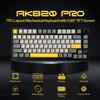 Ajazz Tastiera Meccanica AJAZZ AK820 PRO 2.4G/Bluetooth/USB-C, Tastiera da Gaming RGB Hot Swappable con Design Gasket