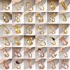NONE Nuovo Anello in Argento 925 con Zirconi a Forma di Cuore Placcato Oro Rosa, Taglie 6 7 8 9, Adatto per Donne Europee, Gioiello di Lusso, Regalo