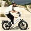 bodywel Bici Elettrica Bodywel F20 500W con Pneumatici Larghi, 48V 15Ah, Omologata UE, 25km/h, Autonomia 60-80km, Batteria Rimovibile, Disponibile in UE, E-Bike per Adulti 20x3.0