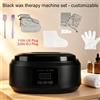 ZHAOYAN Macchina Digitale per Paraffina per Mani e Piedi, Set Spa Idratante con Guanti, Stivali, Spazzola e Spatola, Colore Nero, Opzionale