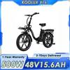NONE Bicicletta Elettrica Pieghevole KOOLUX X16 con Motore da 500W, Batteria Rimovibile 48V15.6AH, Pneumatici da 20 Pollici per Città Bicicletta Elettrica per Pendolari