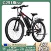 NONE Bicicletta Elettrica C29 Ultra 750W 48V15AH con Freni a Disco Idraulici, 21 Velocità, Pneumatici da 29 Pollici, E-Bike da Montagna