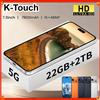 K-Touch Nuovo Smartphone Android 5G iFone 17 Pro Maxi con AI, Display 7.3HD, 22GB+2TB, Doppia SIM, Fotocamera 16+48MP, Batteria 7800mAh, Sbloccato, Versione Globale