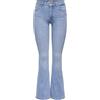 ONLY Onlblush Mid Flared DNM TAI467 Donna Jeans Blu