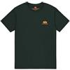 Alpha Industries Basic T Small Logo da Uomo Dark Petrol XS