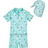 Playshoes Costume Intero e Berretto da Bagno con Protezione UV 50+ Protezione Solare